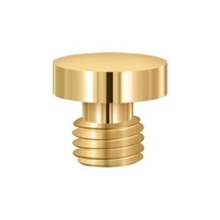 DELTANA 1/2 Diameter Decorative Button Tip Cabinet/Door Hinge Finials Lifetime Polished Brass DSBUCR003